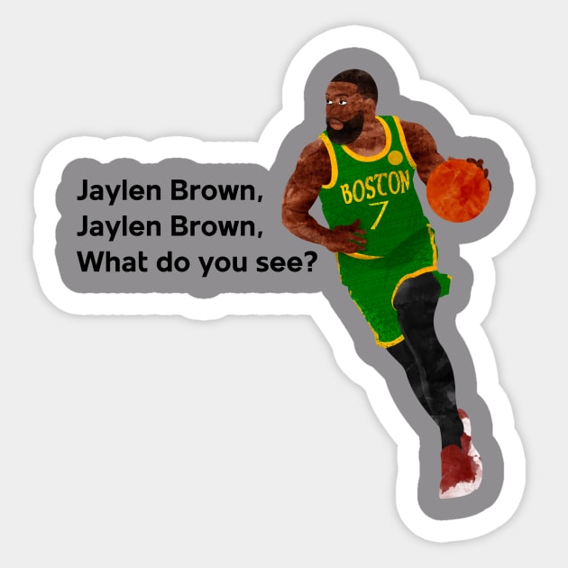 Jaylen Brown x Eric Carle Sticker by rodeobot